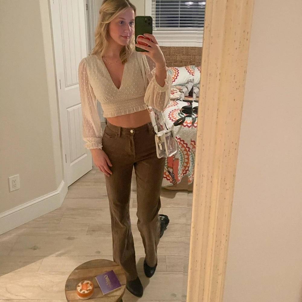 Pacsun Brown High Rise Bootcut Jeans